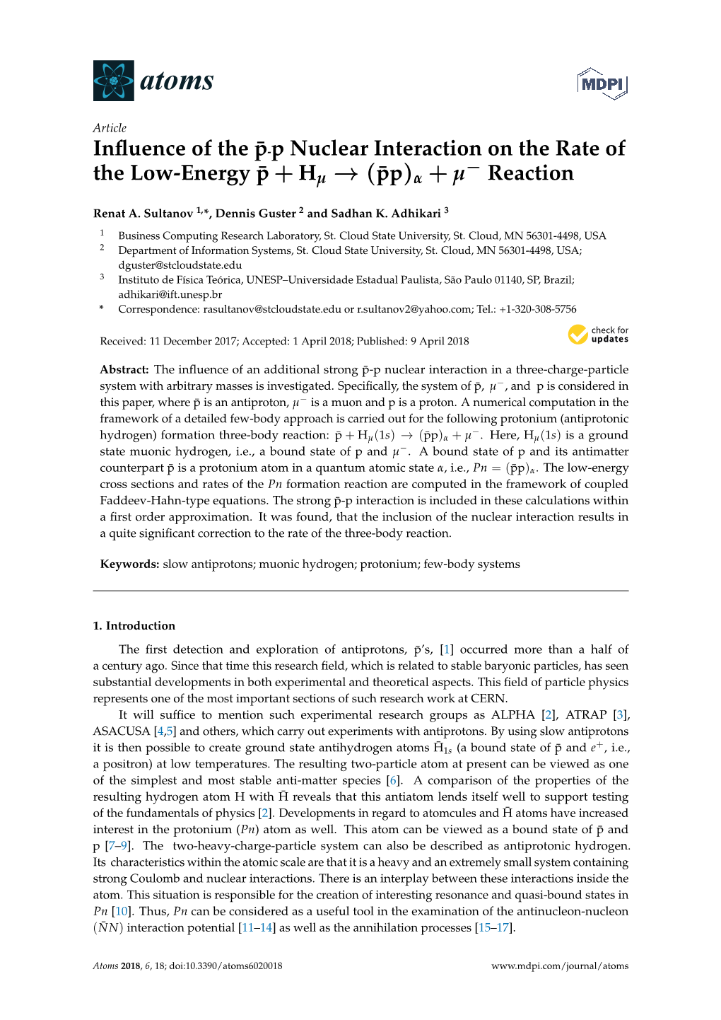 Influence of the ¯P-P Nuclear Interaction on the Rate Of