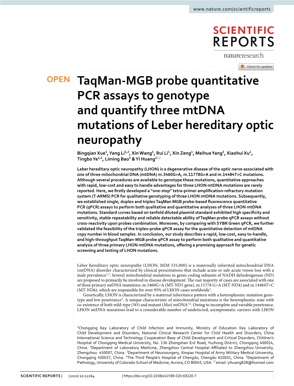 Taqman-MGB Probe Quantitative PCR Assays to Genotype And
