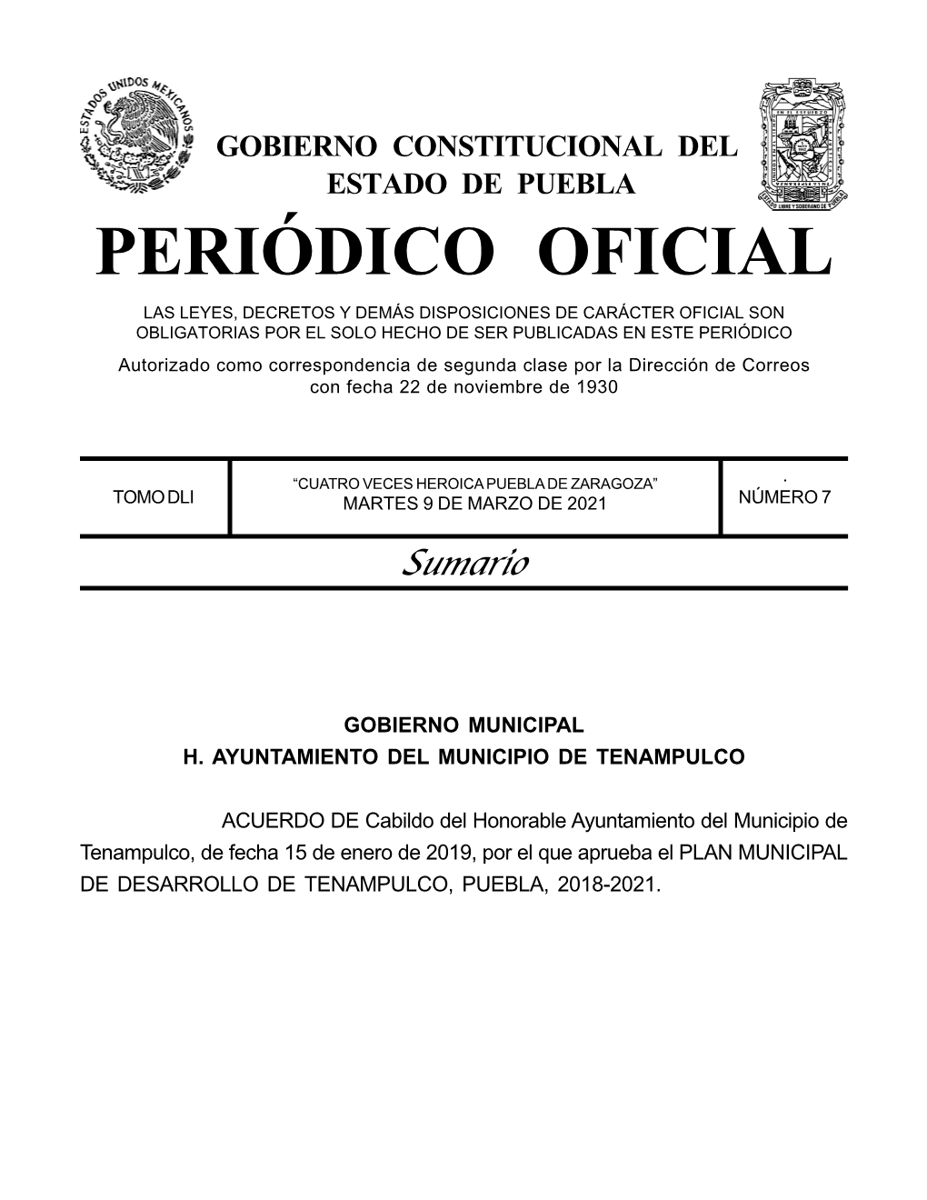 Periódico Oficial