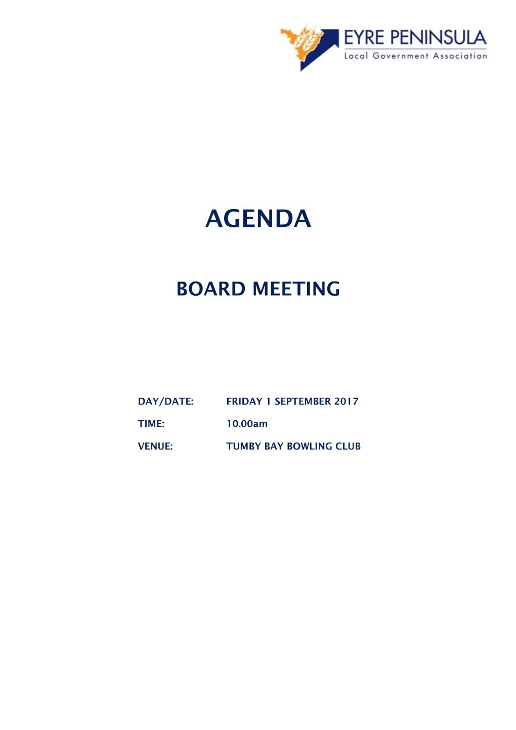 Eyre Peninsula Lga Board Meeting