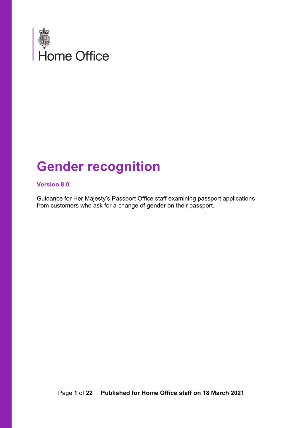 Gender Recognition