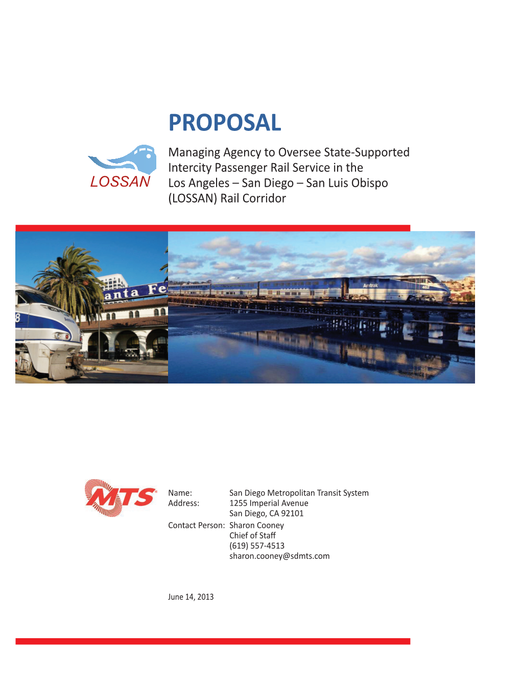 Managing Agency Proposal from SDMTS
