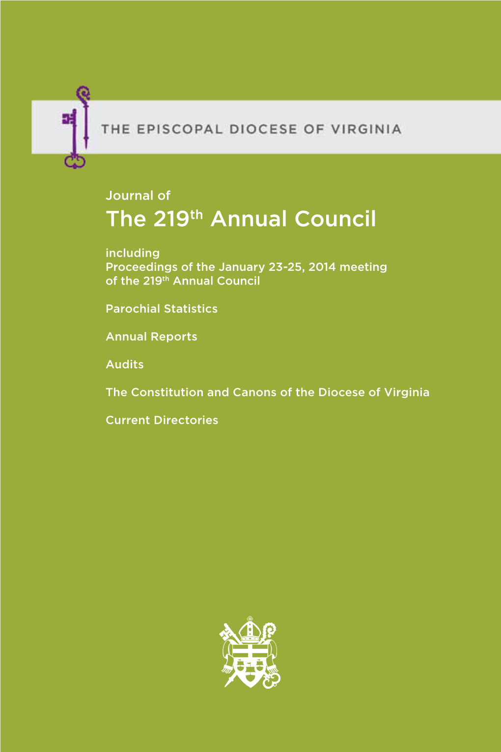 The 219Th Annual Council Including Proceedings of the January 23-25, 2014 Meeting of the 219Th Annual Council