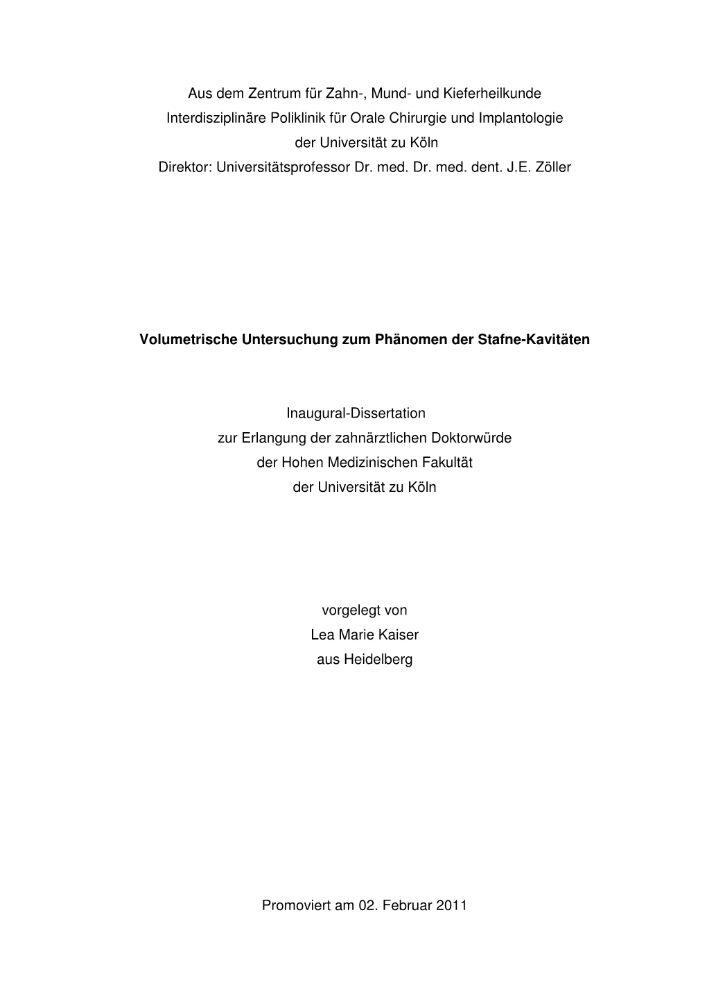 Volumetrische Untersuchung Zum Phänomen Der Stafne-Kavitäten 28.Feb11 Fertig.Feb11 Fertig