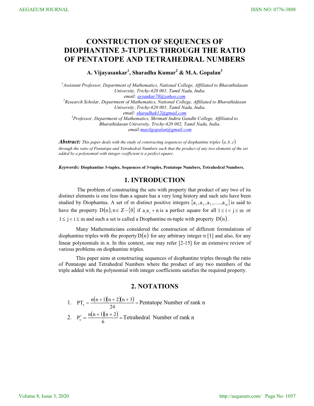 Construction of Sequences of Diophantine 3-Tuples Through the Ratio of Pentatope and Tetrahedral Numbers