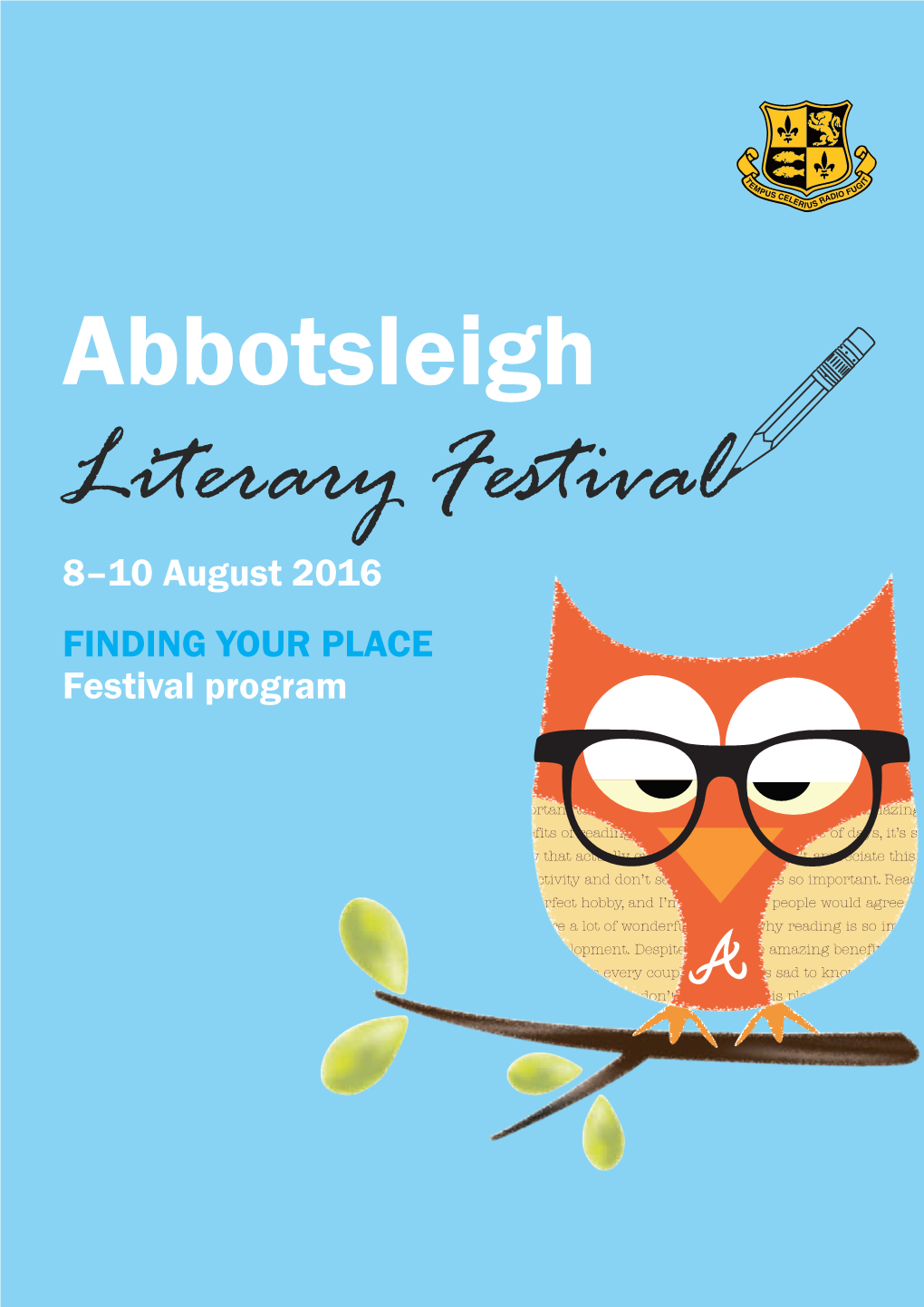 Literary Festival 8–10 August 2016