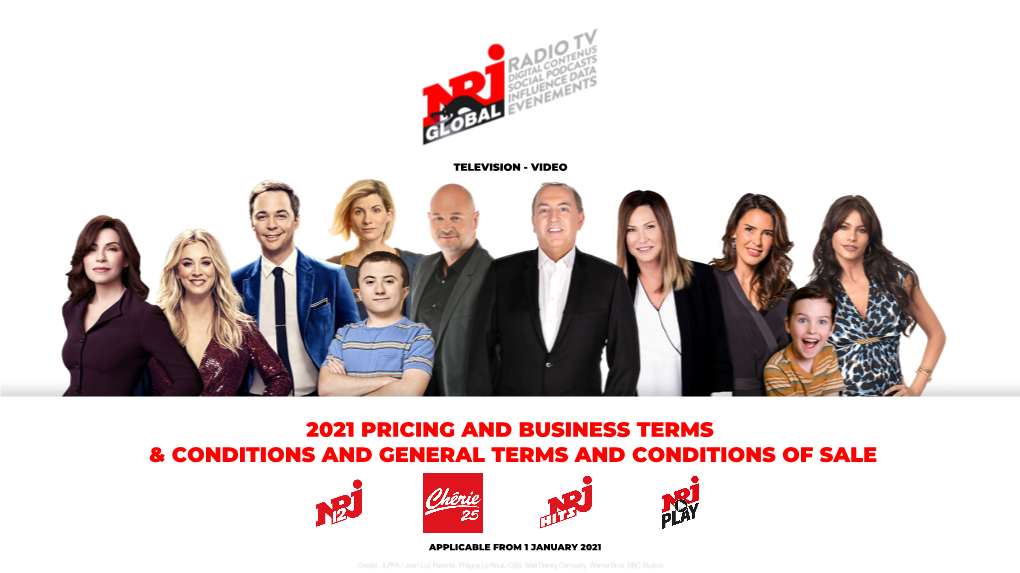 2021 Pricing and Business Terms & Conditions and General Terms and Conditions of Sale