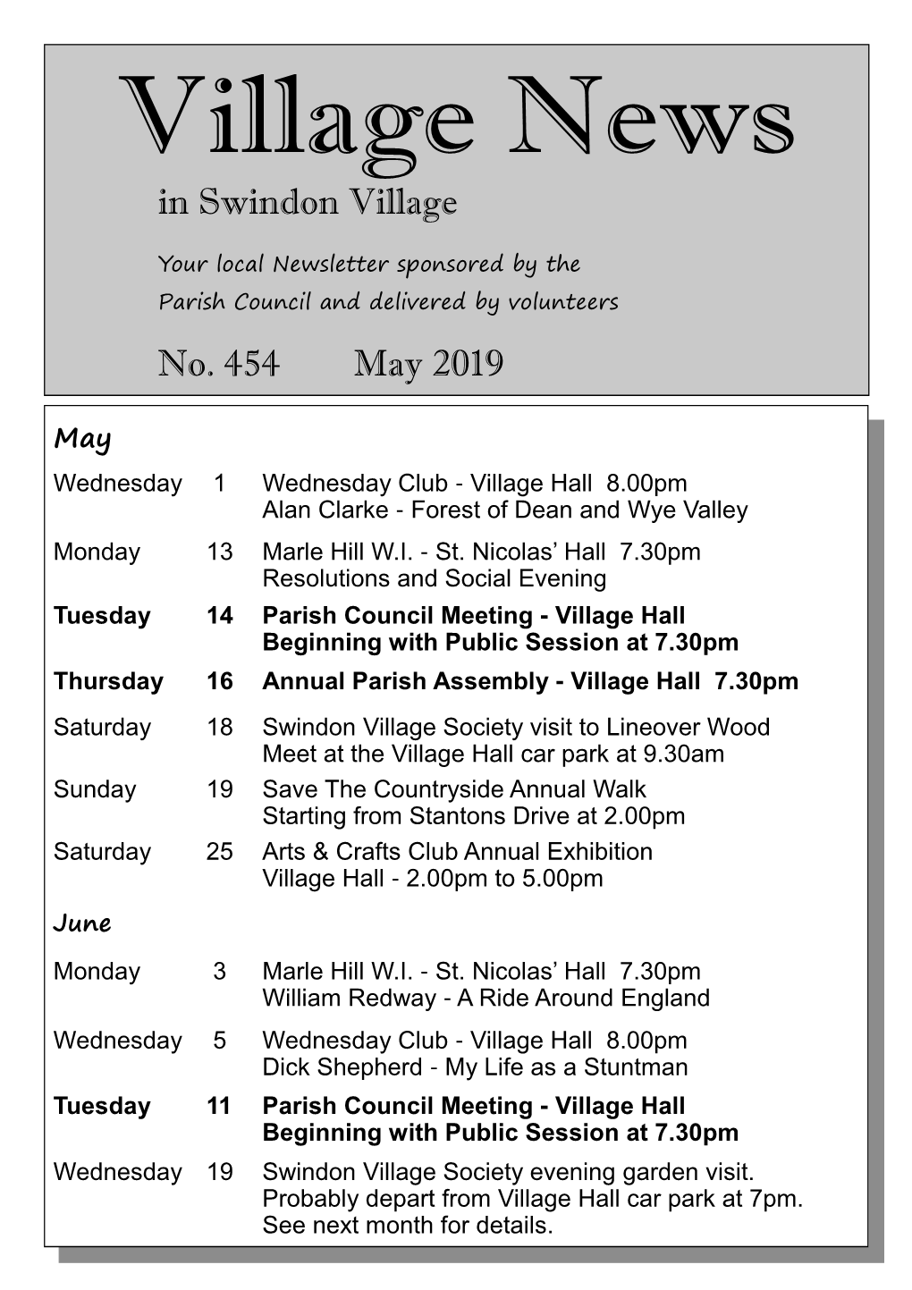 Village News May 2019