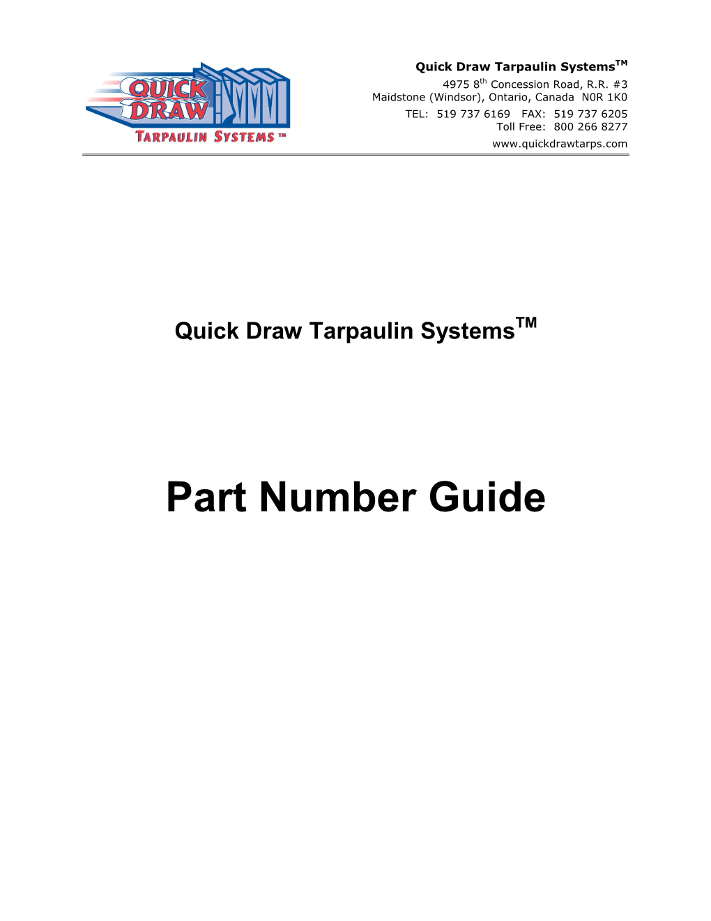 Part Number Guide
