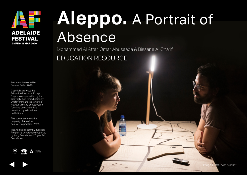 Aleppo. a Portrait of Absence