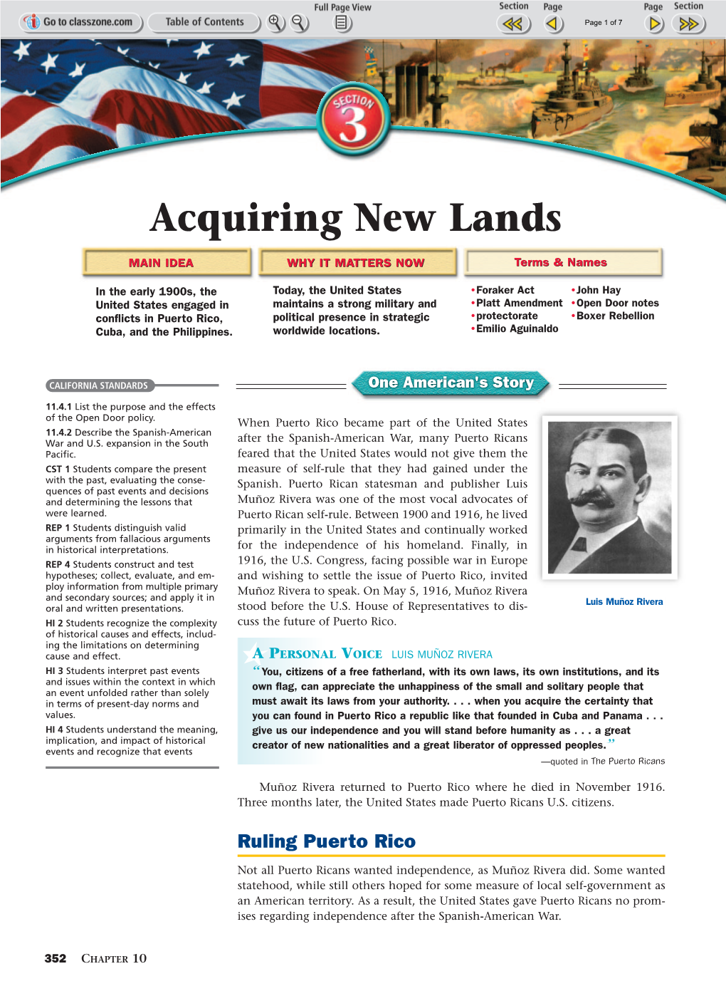 Acquiring New Lands