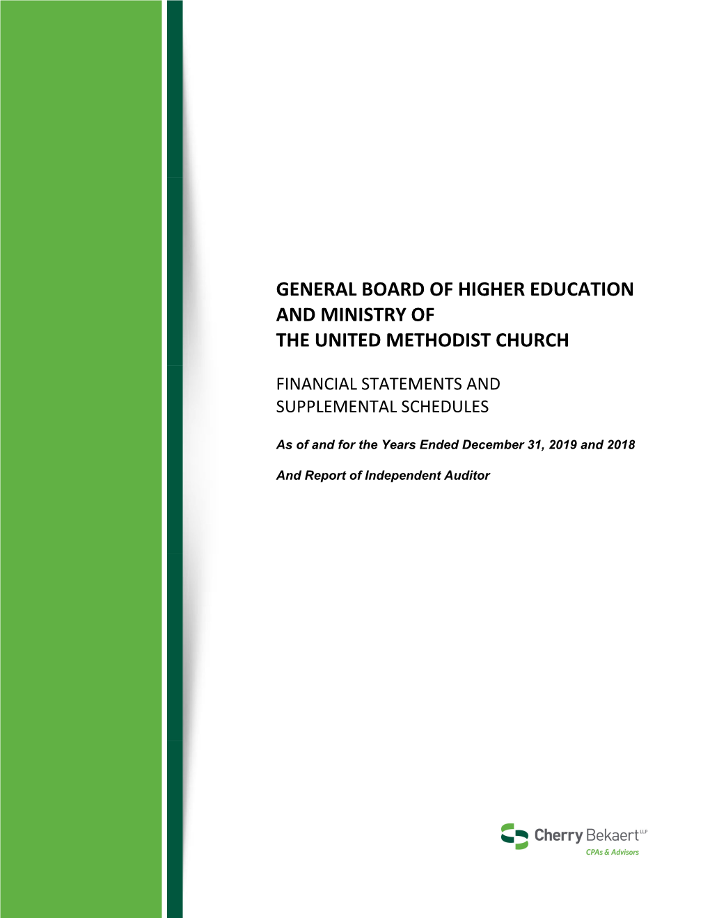 General Board of Higher Education and Ministry of the United Methodist Church