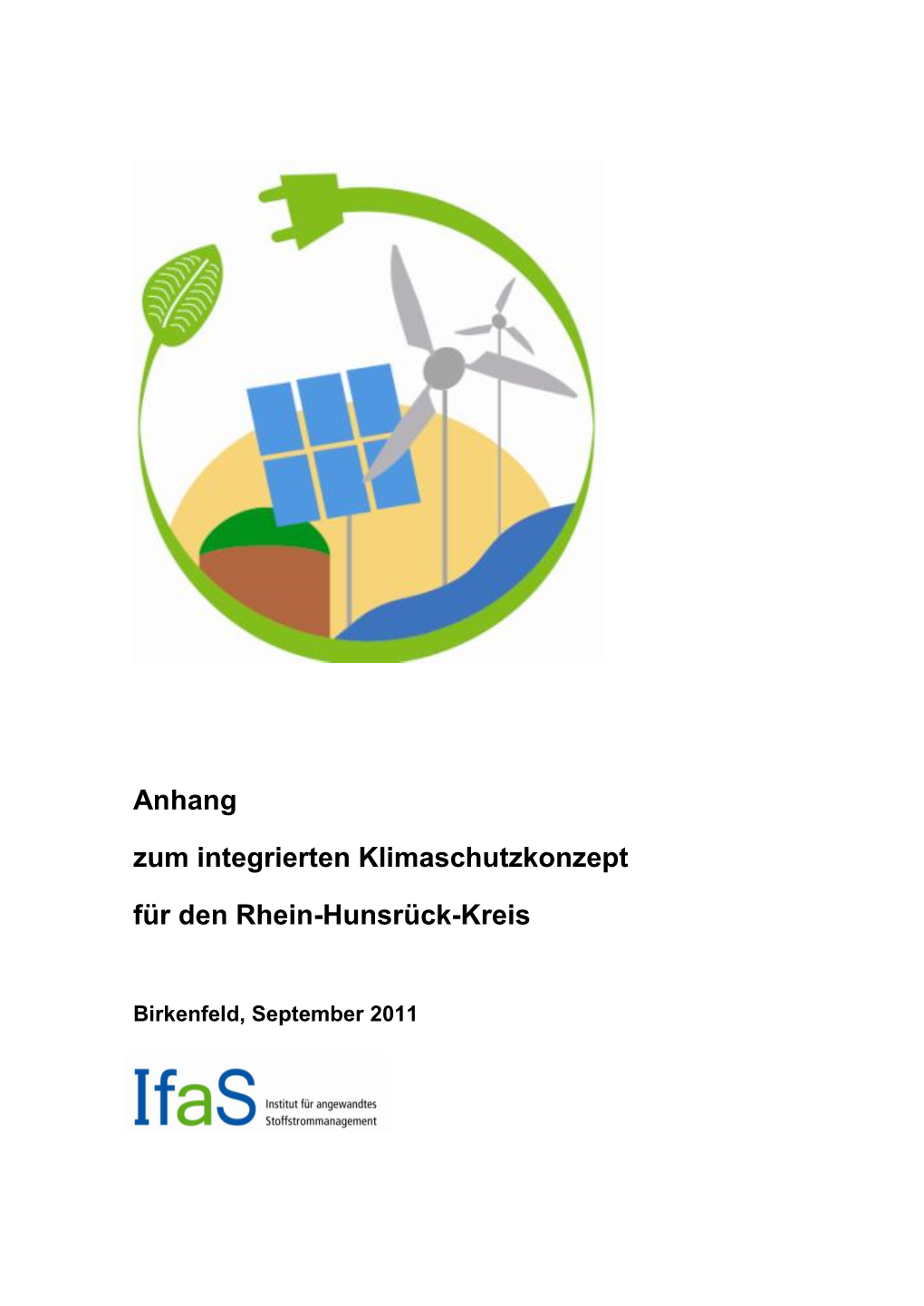 Anhang Zum Integrierten Klimaschutzkonzept Für Den Rhein