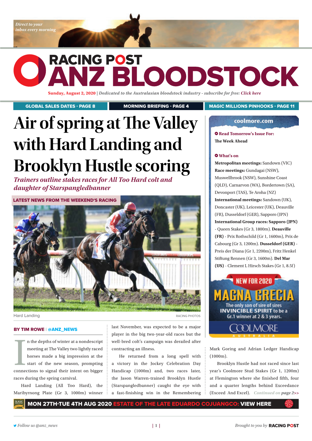 Air of Spring at the Valley with Hard Landing and Brooklyn Hustle Scoring | 2 | Sunday, August 2, 2020