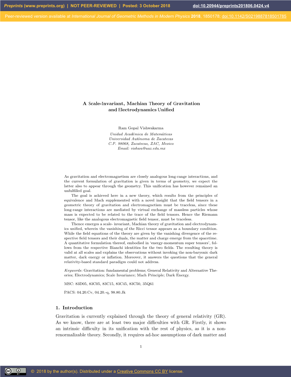 A Scale-Invariant, Machian Theory of Gravitation and Electrodynamics Uniﬁed