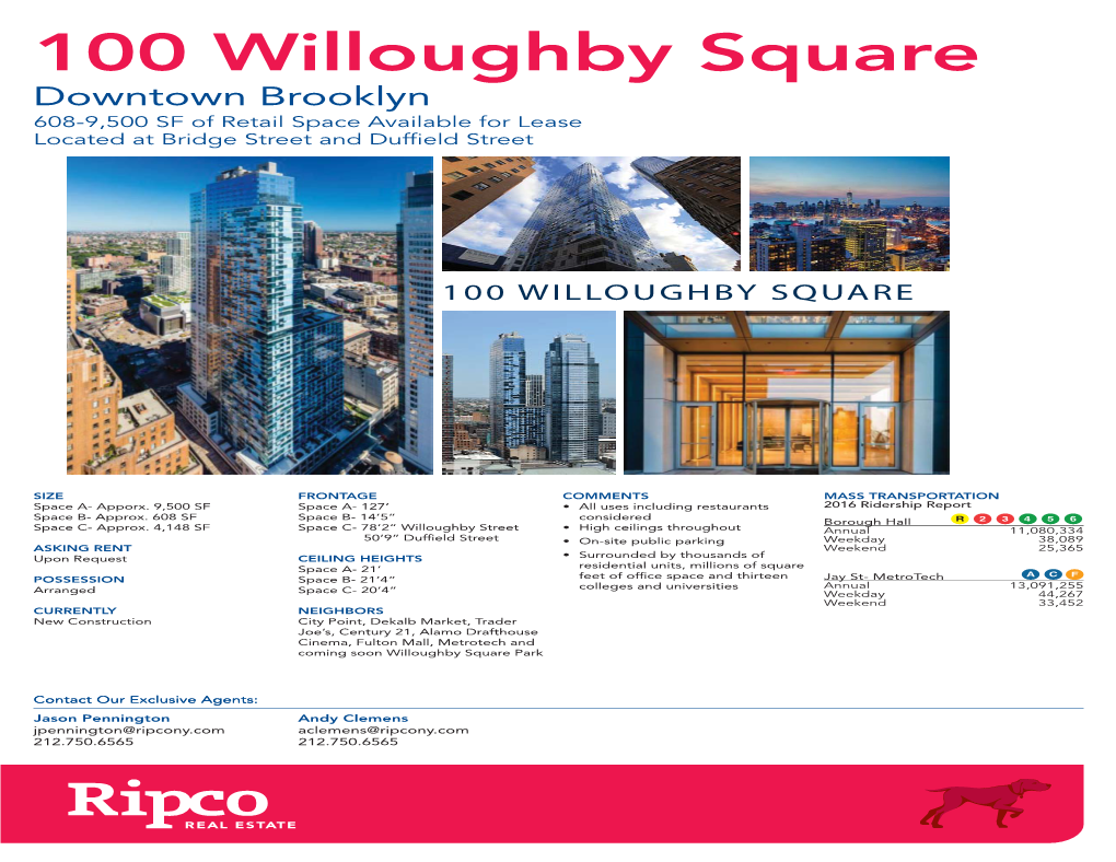 100 Willoughby Square.Indd