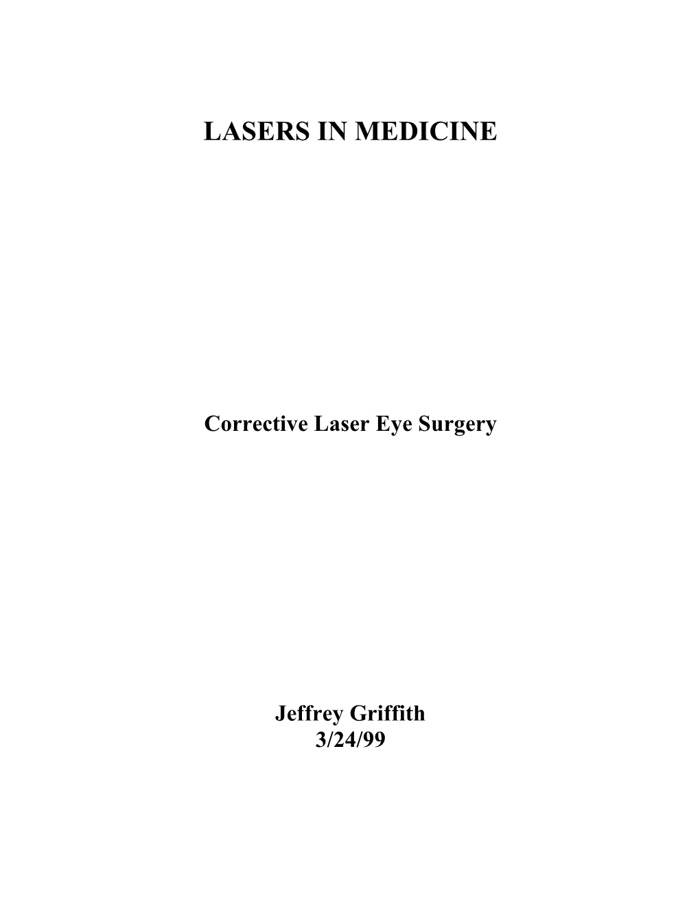 Laser Eye Surgery