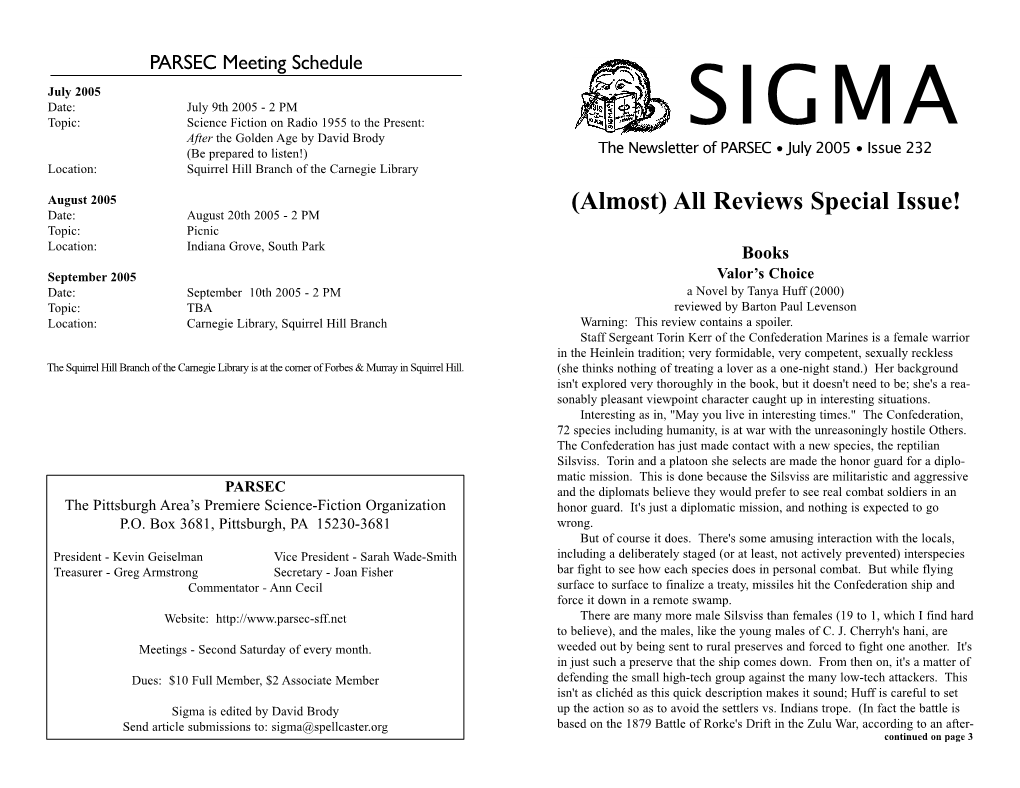 (Almost) All Reviews Special Issue!