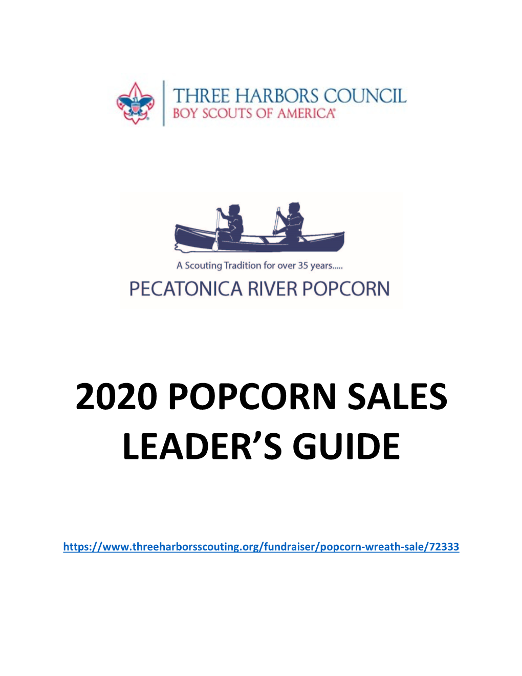 2020 Popcorn Sales Leader's Guide