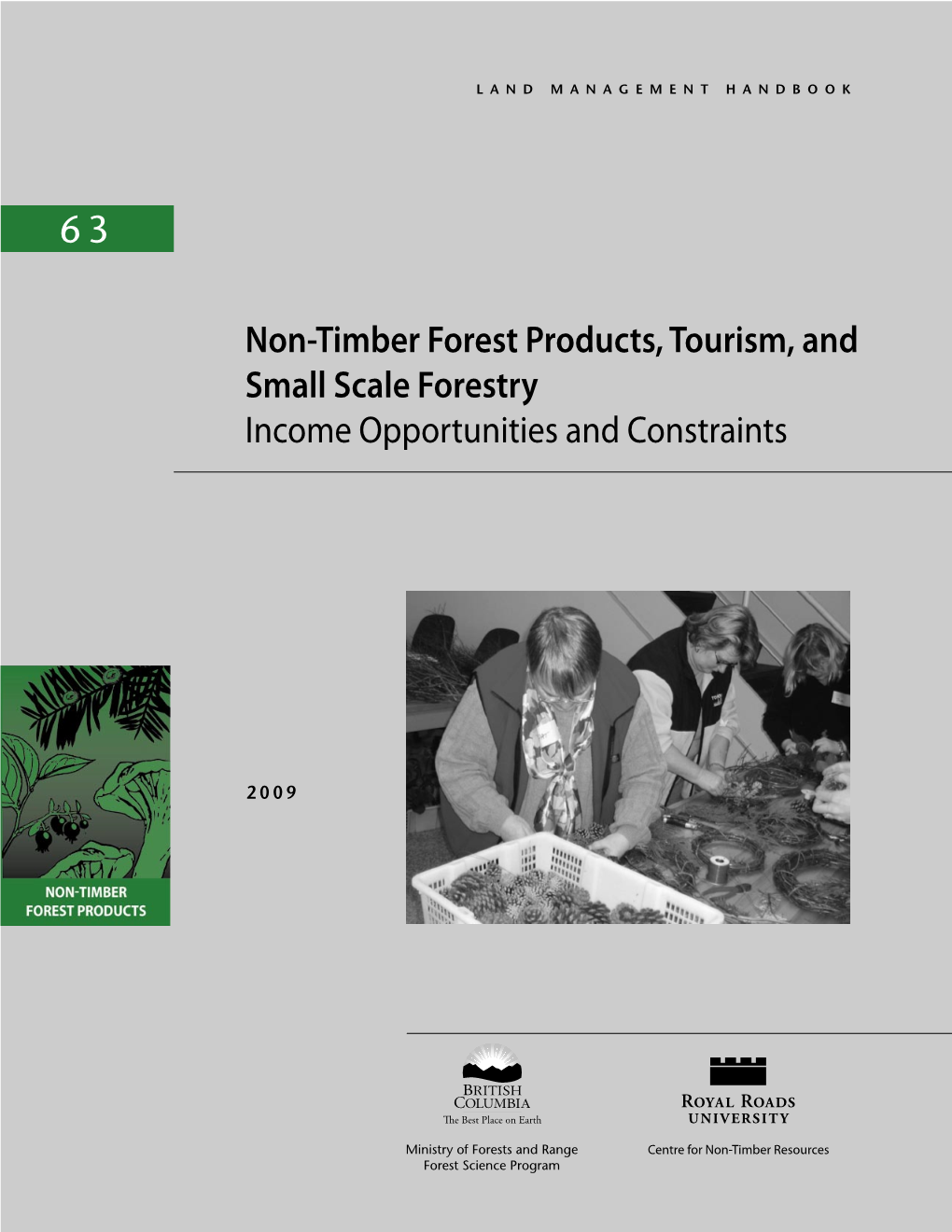 Non-Timber Forest Products, Tourism, and Small Scale Forestry Income Opportunities and Constraints 63