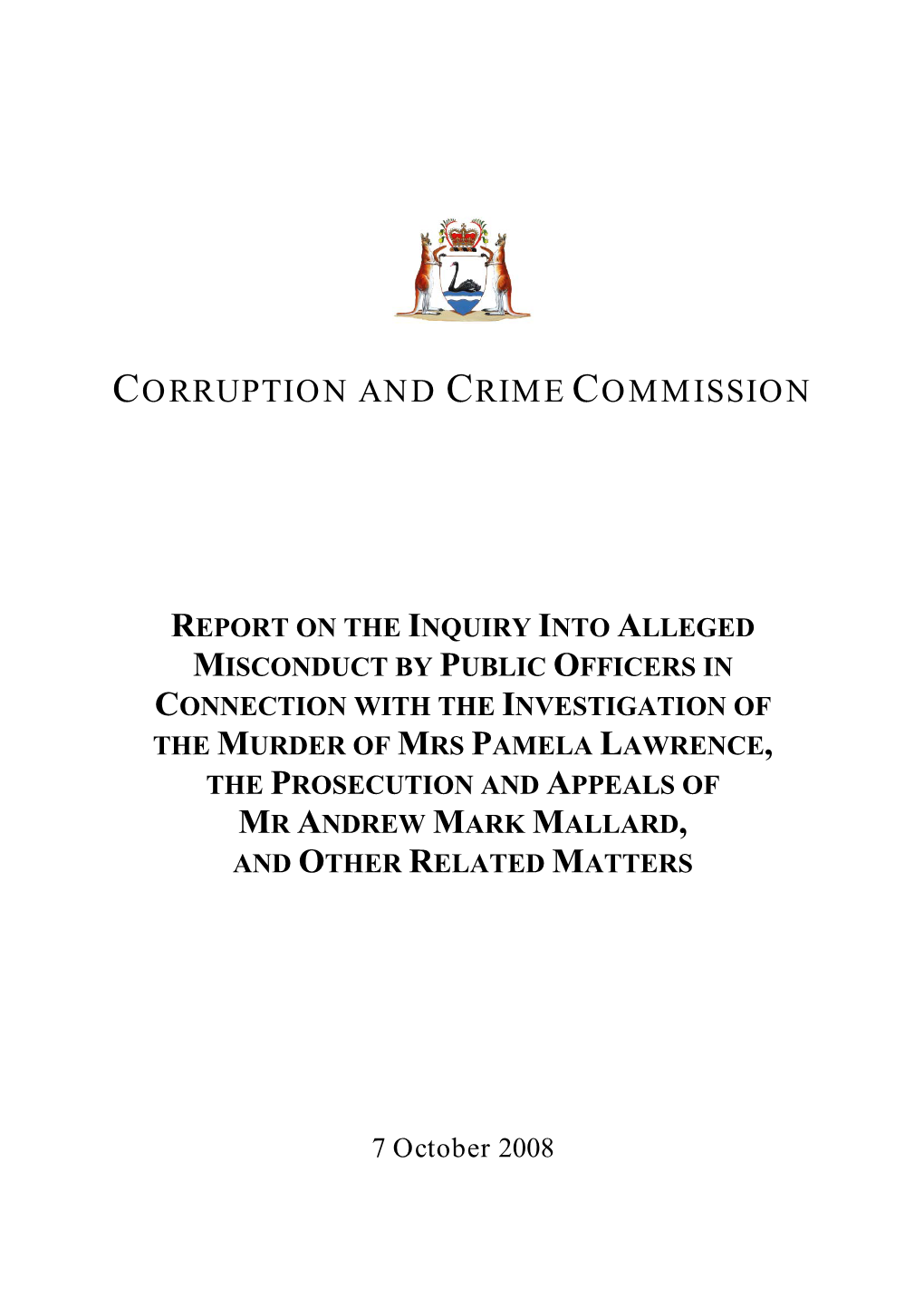 Corruption and Crime Commission