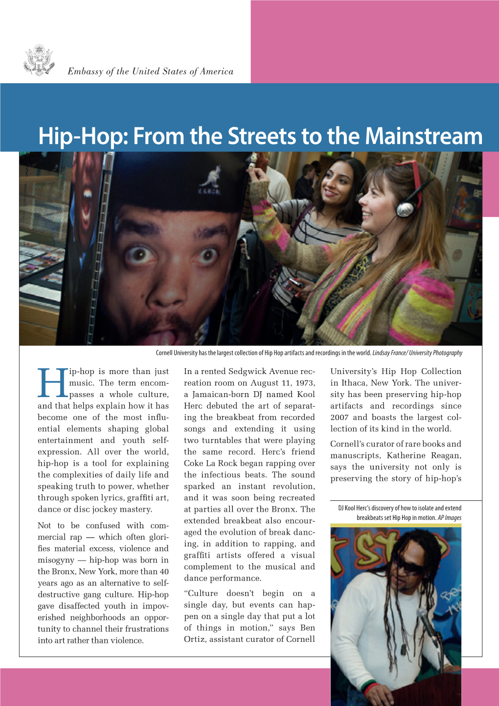 Hip Hop: from the Street to the Mainstream English