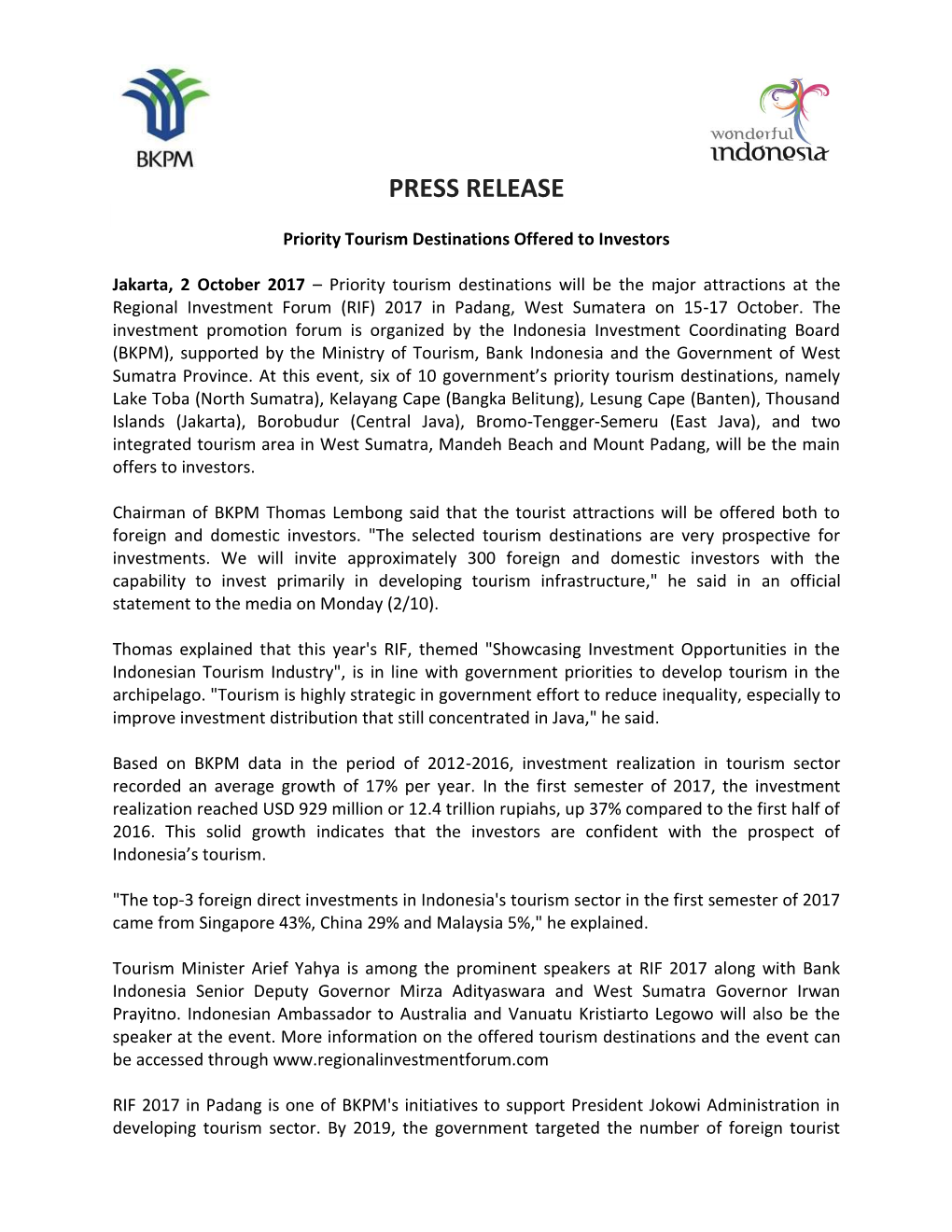 Press Release