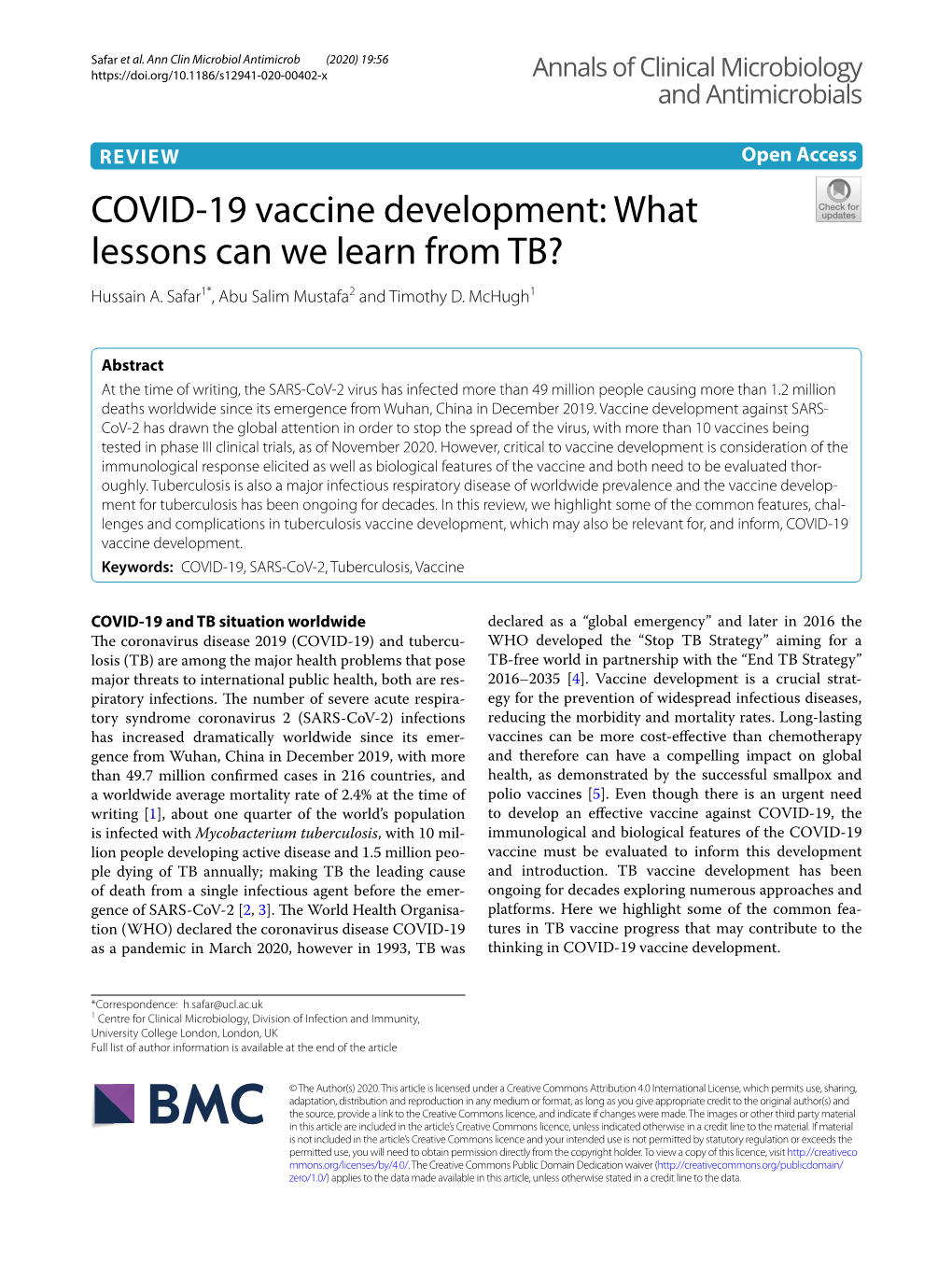 COVID-19 Vaccine Development: What Lessons Can We Learn From