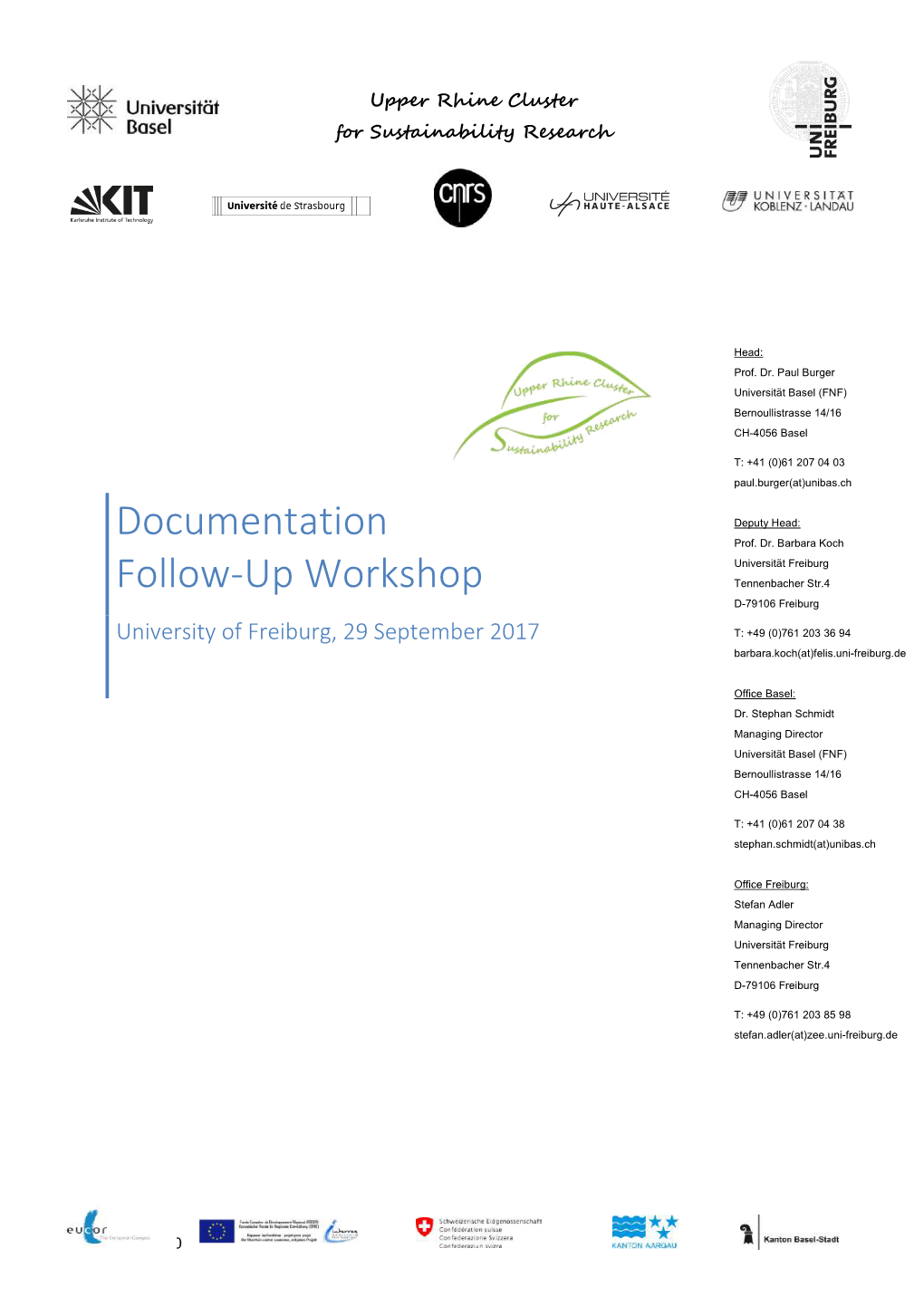 Documentation Follow-Up Workshop