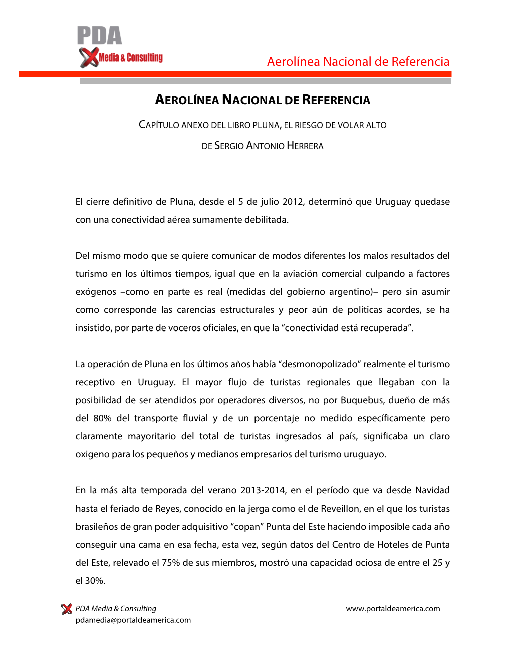 Aerolínea Nacional De Referencia