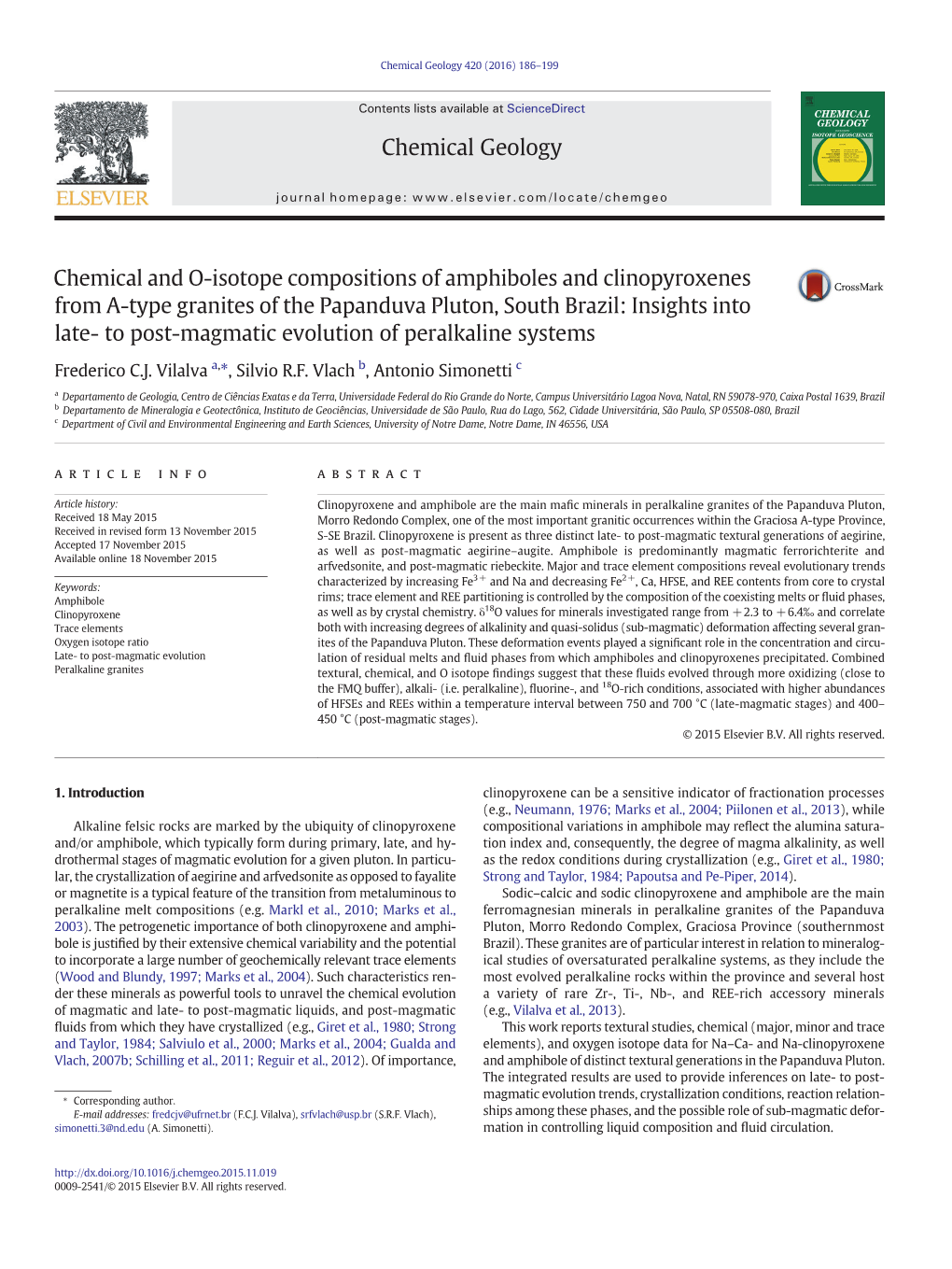 Chemical and O-Isotope Compositions Of