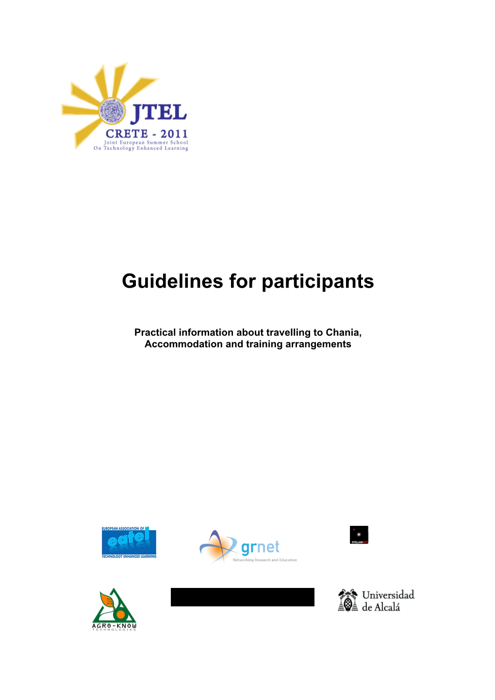 Guidelines for Participants