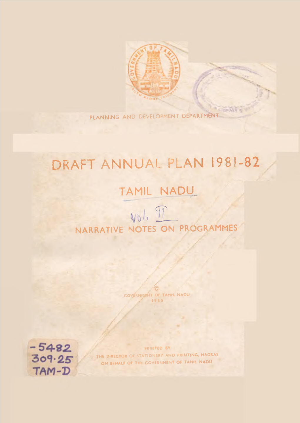 DRAFT ANNUAL PLAN L98!-82