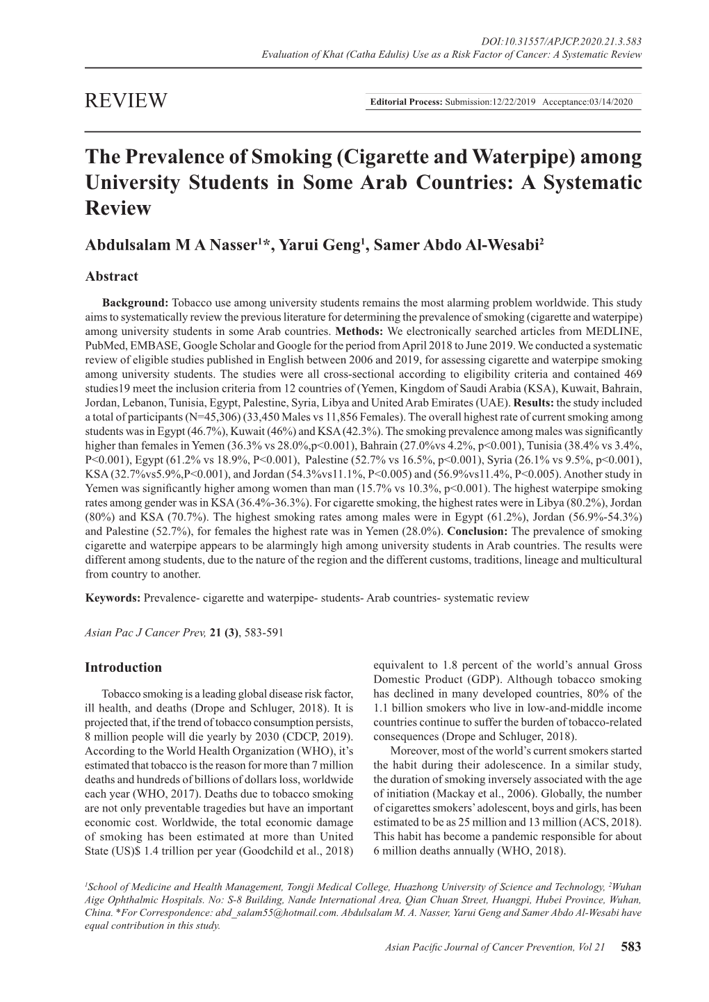 Among University Students in Some Arab Countries: a Systematic Review