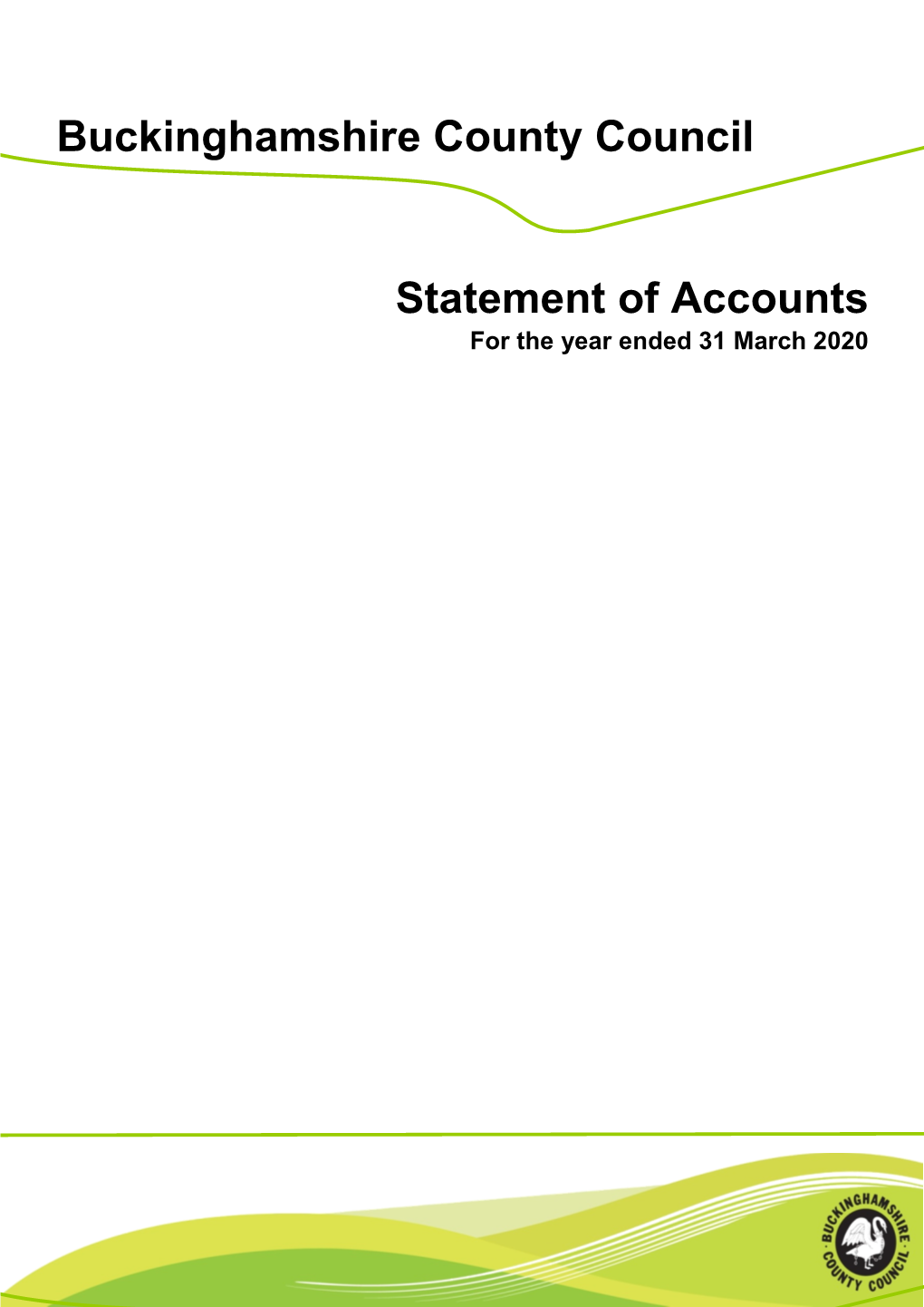 Buckinghamshire County Council Statement of Accounts