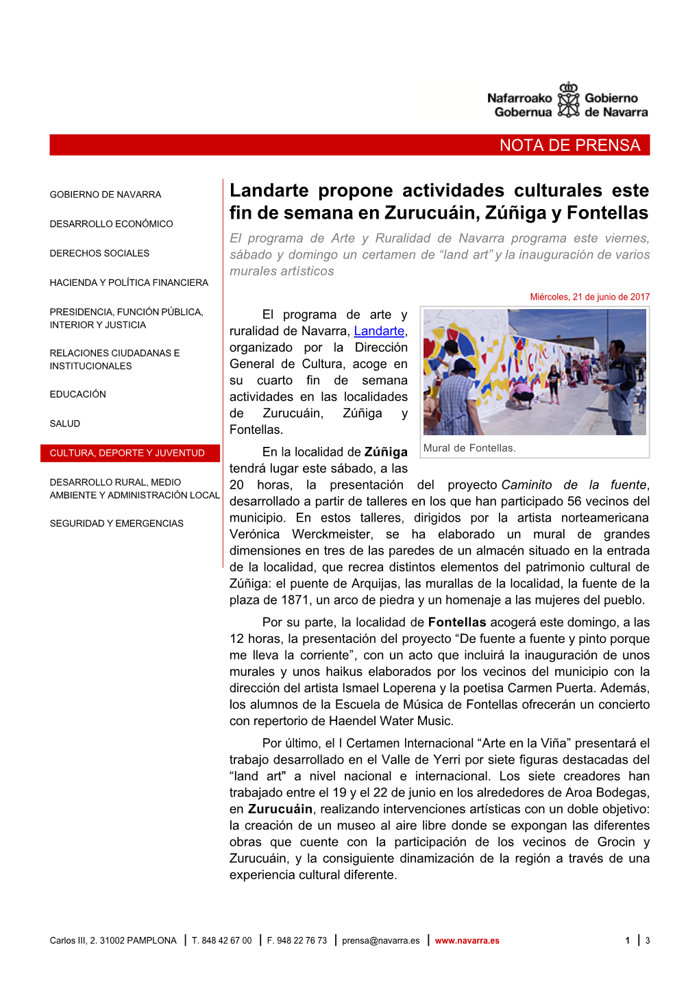 Landarte Propone Actividades Culturales Este Fin De