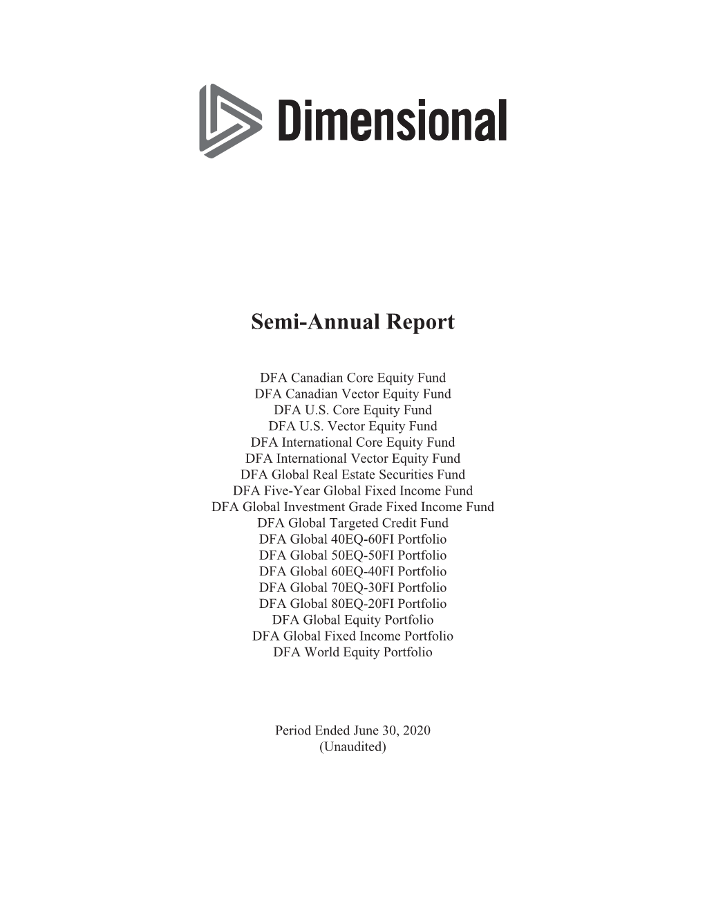 Semiannual Report