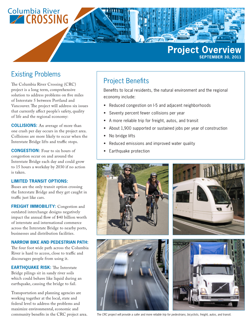 Columbia River Crossing Project Overview Fact Sheet