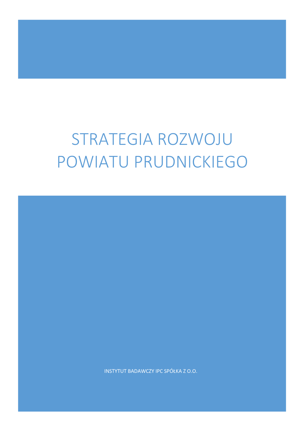 Strategia Rozwoju Powiatu Prudnickiego