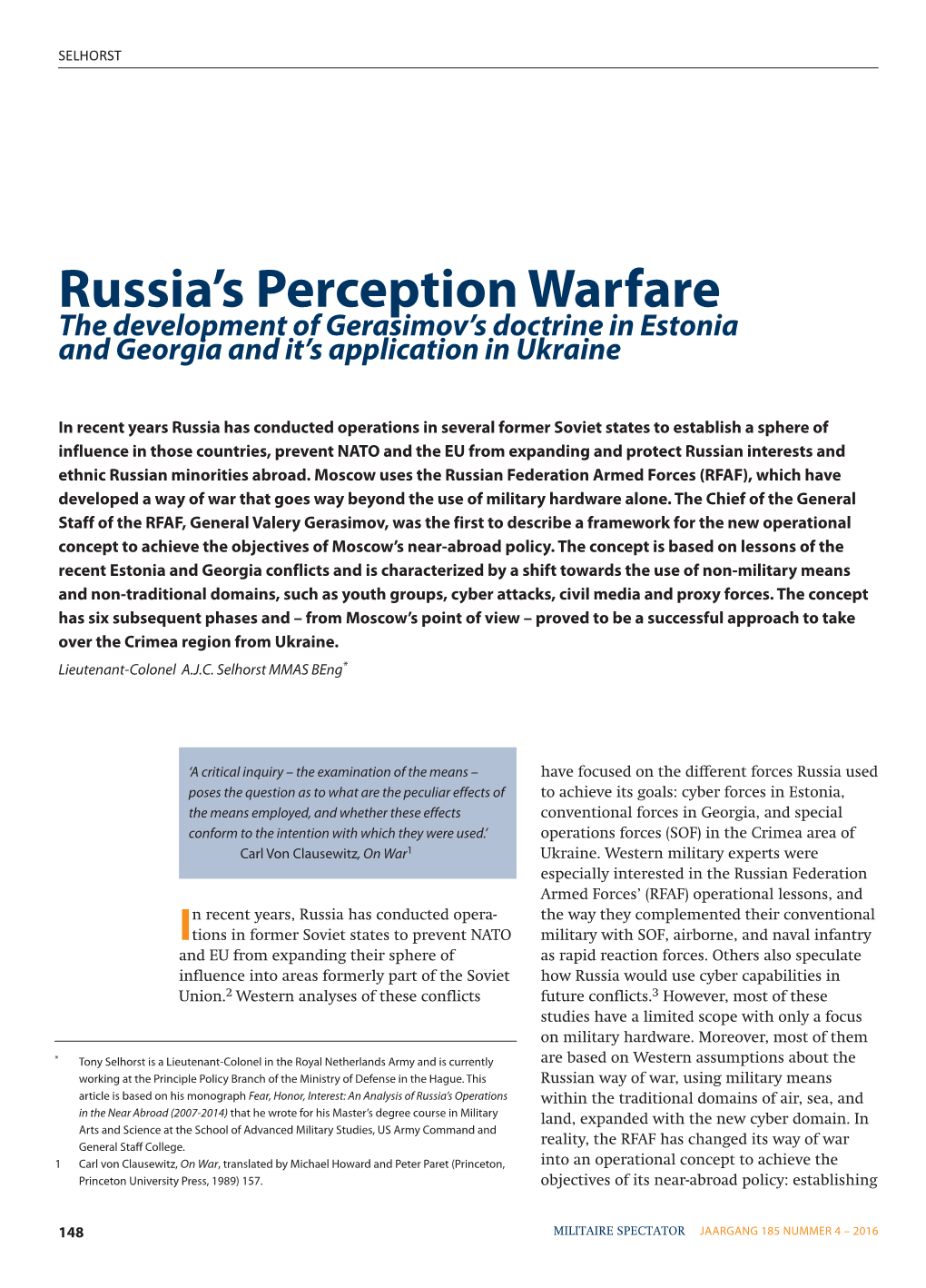 Russia's Perception Warfare