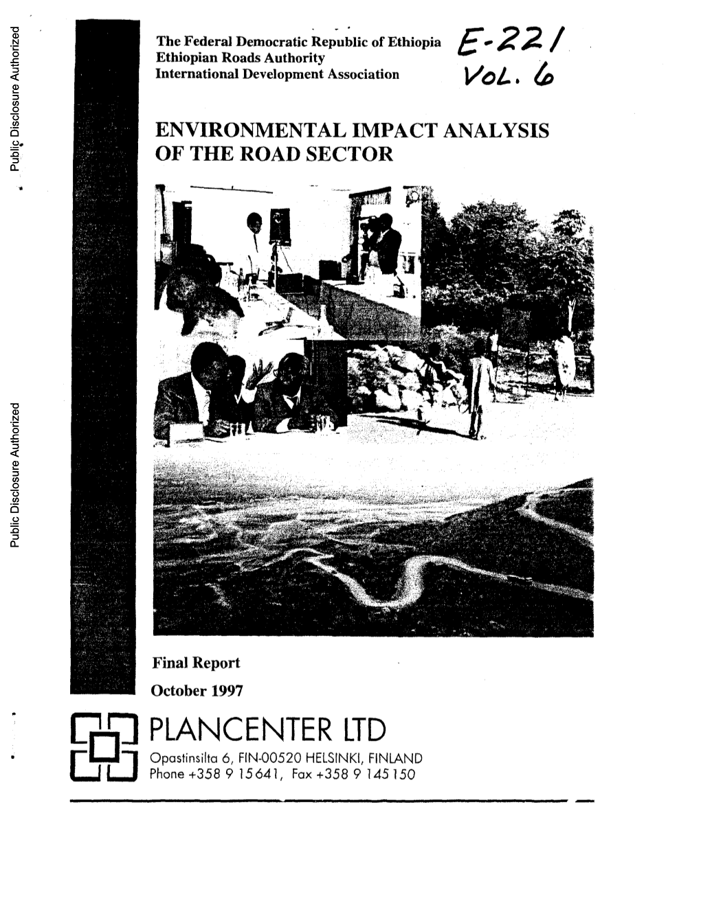 ENVIRONMENTAL IMPACT ANALYSIS of the ROAD SECTOR Public Disclosure Authorized