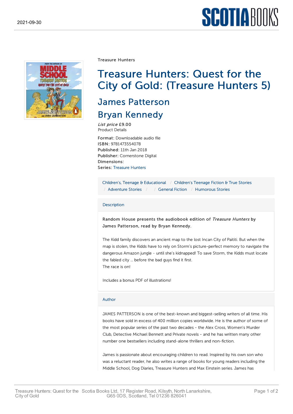 Treasure Hunters: Quest for the City of Gold