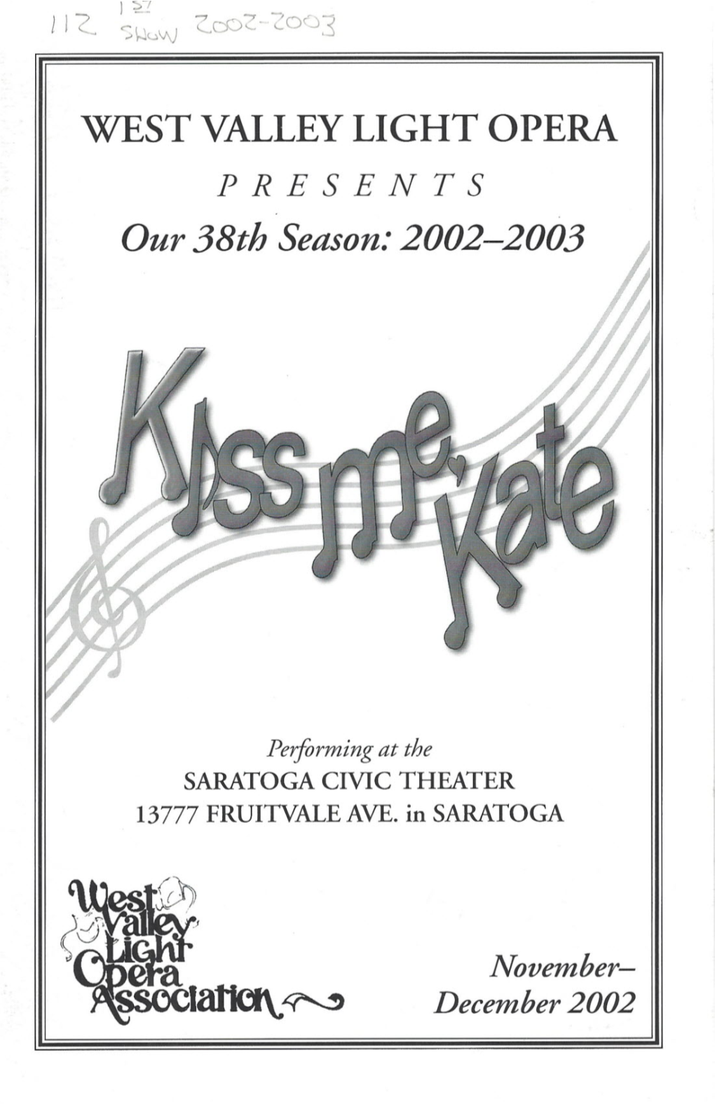 2002-11 Kiss Me, Kate.Pdf