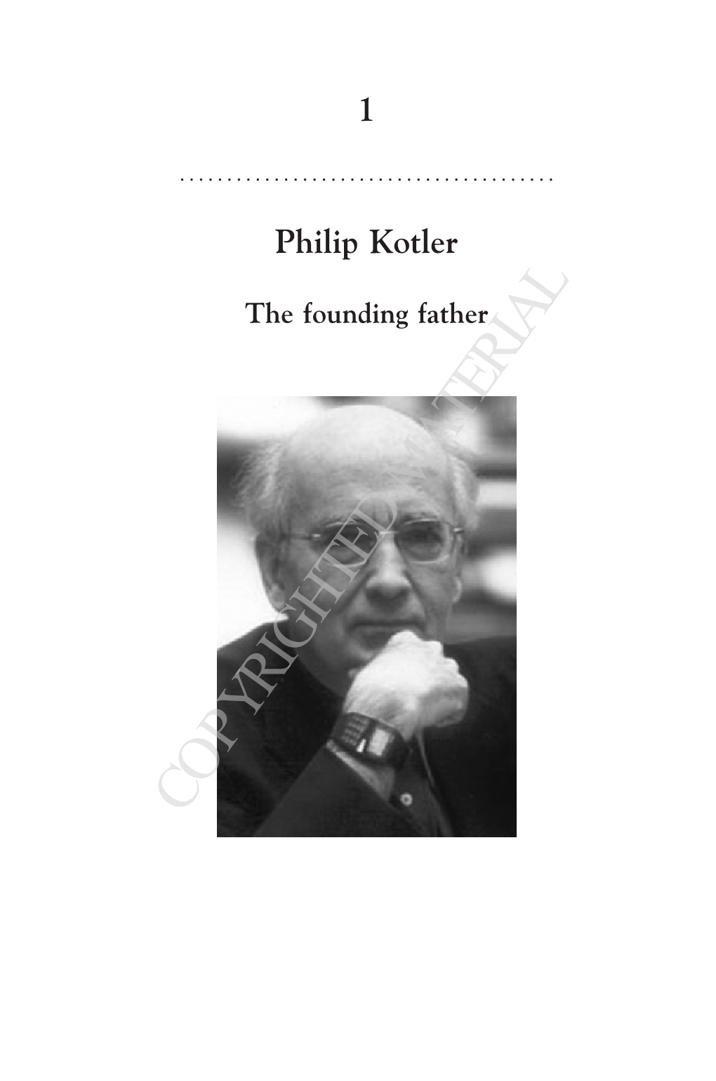 1 Philip Kotler the Founding Father