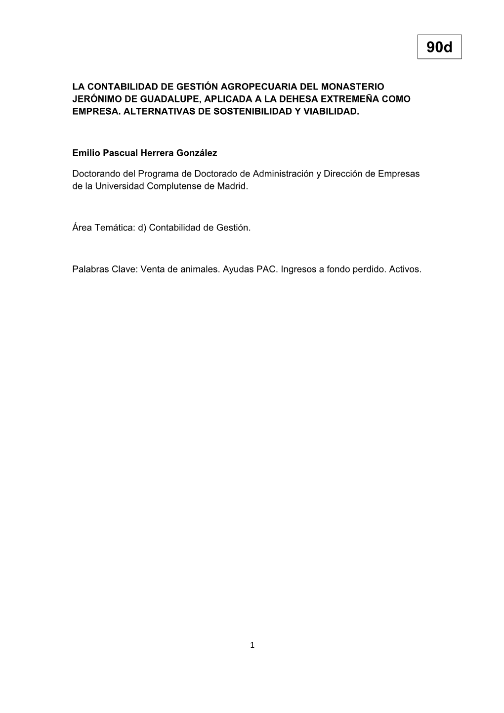 1 La Contabilidad De Gestión Agropecuaria Del