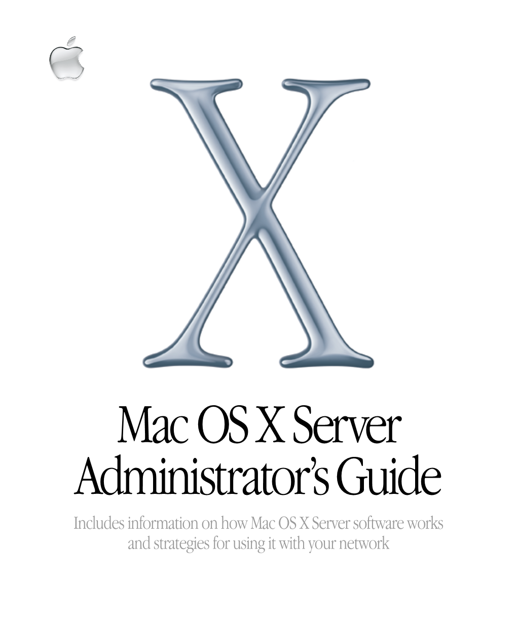 Mac OS X Server Administrator's Guide