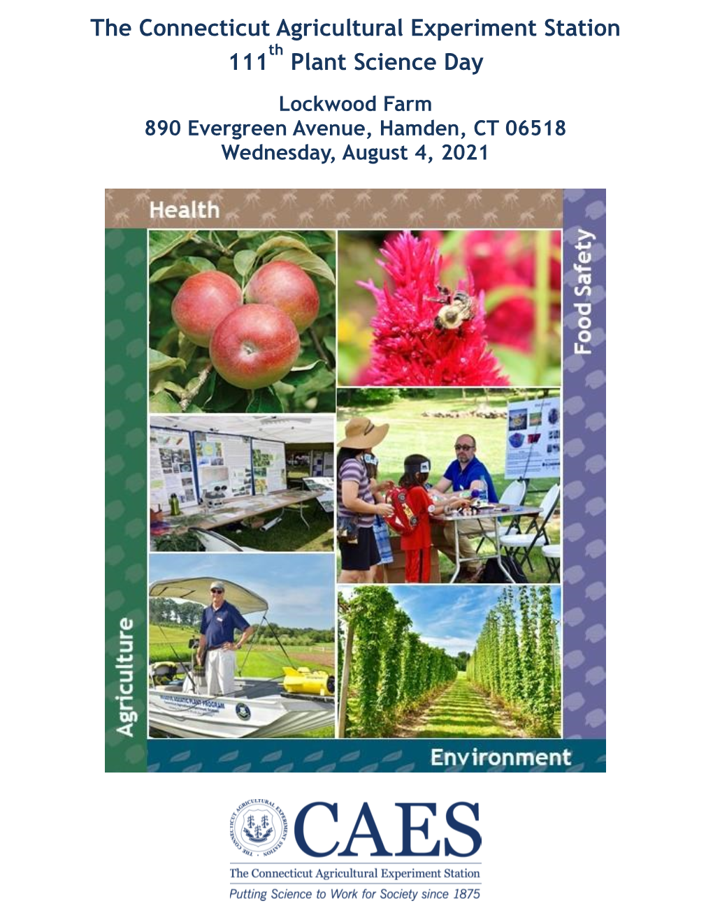 CAES Plant Science Day Program 2021