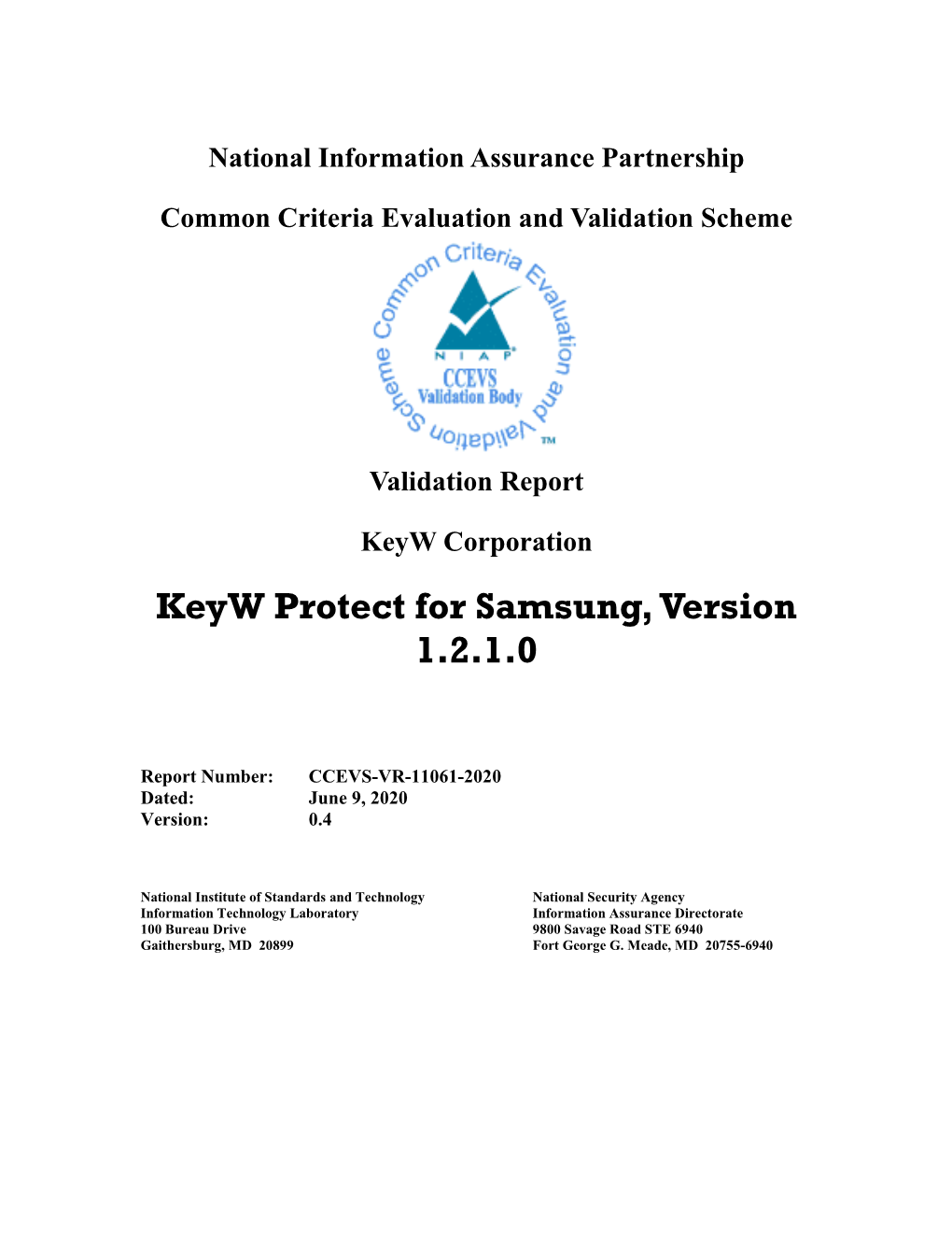 Keyw Protect for Samsung, Version 1.2.1.0