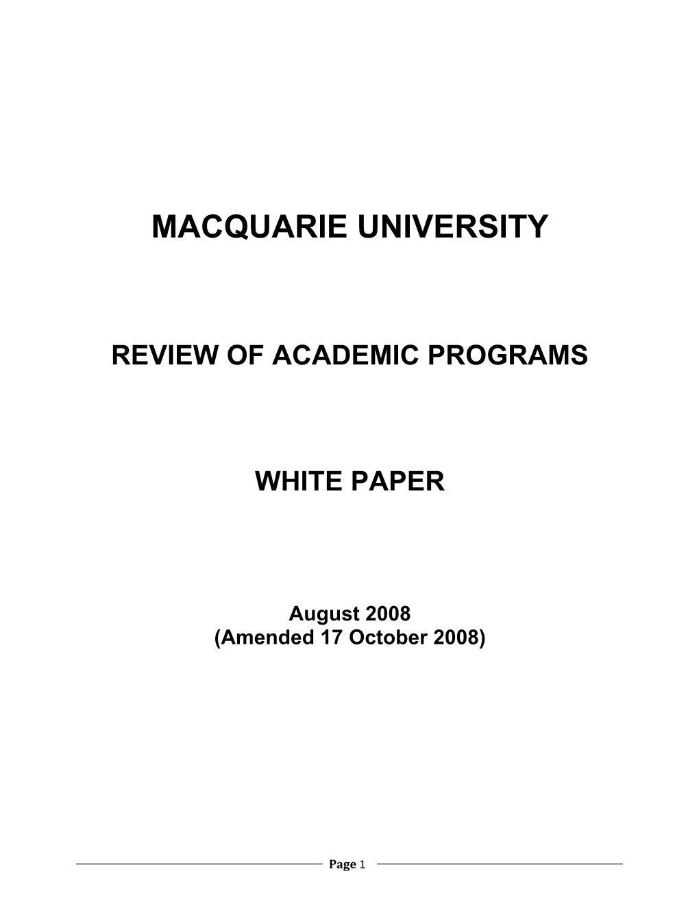 Macquarie University s1