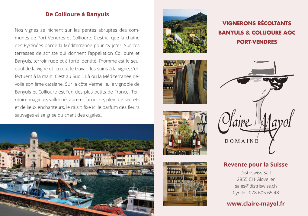 Revente Pour La Suisse De Collioure À Banyuls